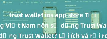 trust wallet ios app store Tại sao người dùng Việt Nam nên sử dụng Trust Wallet? Lợi ích và rủi ro